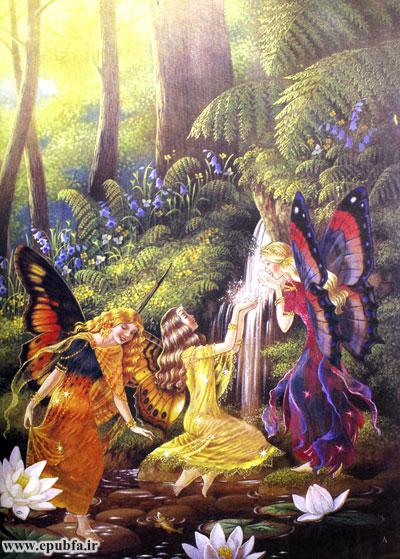 تو آب چشمه، بچهها بازی میکردن پریا